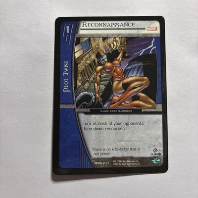 2004 VS System Marvel Origins Unlimited Reconnaissance #MOR-211 - Image 1 of 2