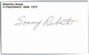 -Sonny Ruberto- (d.2014) Signed/Autograph/Auto Postcard San Diego Padres MLB - Picture 1 of 2