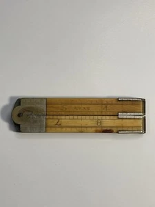 Vintage Stanley No. 39 Four-Fold 12" Rule Ruler With Caliper RARE SEE PICS - Picture 1 of 9