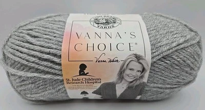 Lion Brand Vanna's Choice Yarn Silver Heather 100% Acrylic 3.5oz/170yds #4Medium - Image 1 of 4