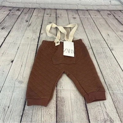 Zara коричневый плиссированные Baby комбинезон размер: 6-9 М новый с Ярлыками - Изображение 1 из 3