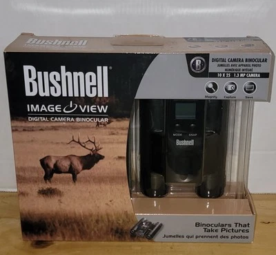 NEW BUSHNELL Model # 111026 IMAGEVIEW 10 X 25MM DIGITAL CAMERA BINOCULARS  - Image 1 of 4