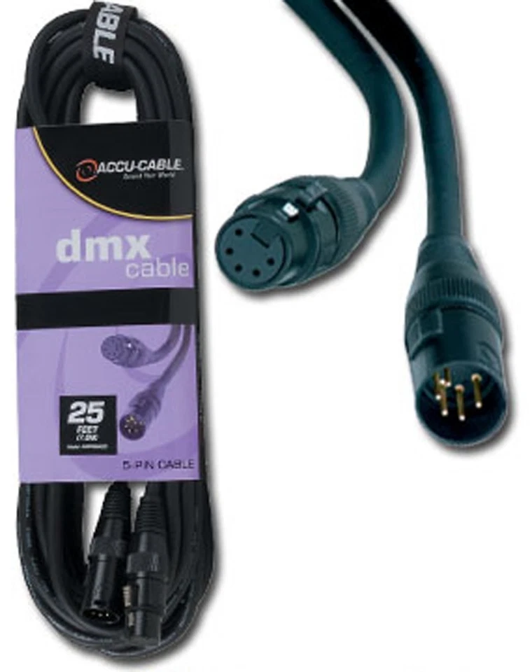 American DJ AC5PDMX100 Polyvinyl Chloride 5-Pin Dmx Cable Dufoil 100 Feet Copper - Image 1 of 1