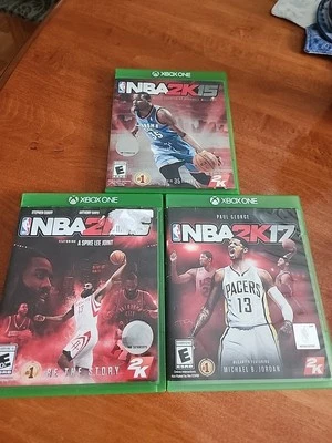 Juegos Xbox One, Lote de 3, NBA 2K 15, 16, 17...Paquete Foto 1 de 4