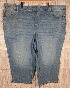 Croft & Barrow Capri jeans 26 Light Wash Mid Rise Straight Through Hip & Thigh - Picture 1 of 12
