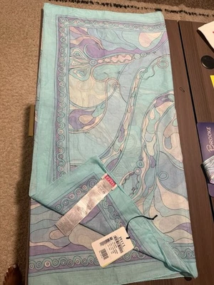 Sarong de algodón con estampado de orquídea Emilio Pucci Foto 1 de 4