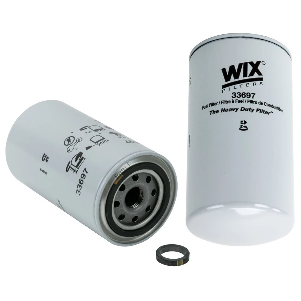 33697 WIX Fuel Filter Gas for Kenworth T170 T270 T370 Peterbilt 567 W900 382 384 - Image 1 of 1