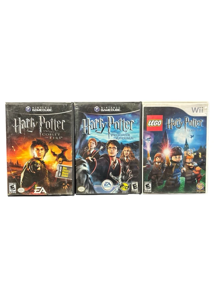 LOTE DE JUEGOS HARRY POTTER NINTENDO - GAMECUBE Y WII - AUTÉNTICOS - PROBADOS Foto 1 de 3