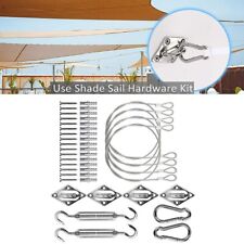 1.5M Wire Rope Permanent Carabiner Hook Rectangular Shading Sails