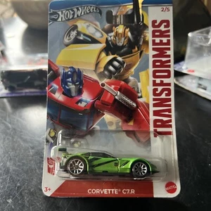 Hot Wheels 2024 ~ Serie Silver ~ Transformers ~ #2 de 5 ~ Corvette C7.R - Imagen 1 de 5