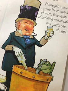 VTG 60s Party Invitations LOT 6 NOS Cocktails Drinks Humor Funny WC FIELDS - Picture 1 of 4