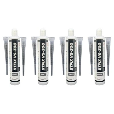 BATIFIX 4x Verbundmörtel BTFIX VS300ml Styrolfrei Injektionsmörtel Klebemörtel 8 Mischer