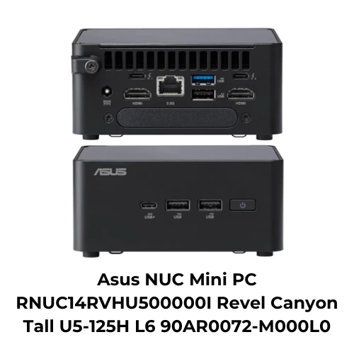 Asus NUC Mini PC RNUC14RVHU500000I Revel Canyon Tall U5-125H L6 90AR0072-M000L0 - Image 1 of 1