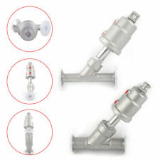 Pneumatic Angle Seat Valve Stainless Steel Double Action Ss304 Ptfe Seal Y Type