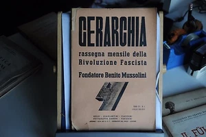 1935 - GERARCHIA RASSEGNA MENSILE DELLA RIVOLUZIONE FASCISTA B. MUSSOLINI - Picture 1 of 1