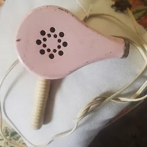 Vtg 1950's Chic Pink Electric Hair Dryer 595 Working Hot/Cold (SP24) - Picture 1 of 5