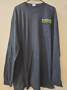 Stanley X Access Technologies Pocket T-Shirt Long Sleeve Men's Size 2 XL Black  - Picture 1 of 3
