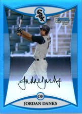 2008 Bowman Chrome Draft Prospects Blue Refractors #BDPP11 Jordan Danks DP /99