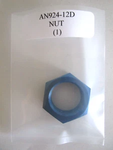 AN924-12D Hex Nut 1-1/16-12 Aluminum Blue - Picture 1 of 4