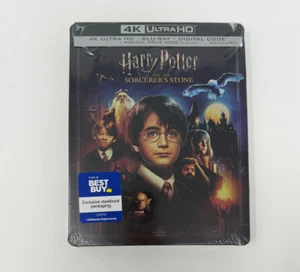 Harry Potter & THE SORCERER'S STONE SteelBook 4K + BLURAY+DIGITAL - Picture 1 of 2