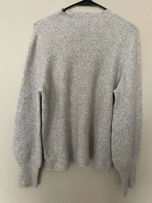 J Crew Women’s Gray Sweater Reimagined Large Foto 1 de 4