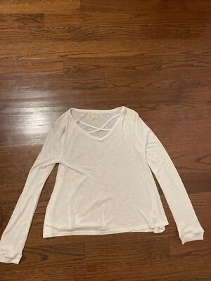 Girl’s Tucker + Tate White Long Sleeve Top Size 14-16 NBW - Image 1 of 4