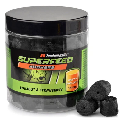 TANDEM BAITS SuperFeed Hook Fatty Pellet 14mm/150g Halibut & Strawberry