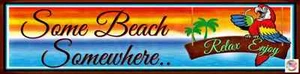 TIKI BAR METALL MINI STRASSENSCHILD 3""X12"" POOL HIRLPOOL MARGARITAVILLE STRANDDEKOR - Bild 1 von 1