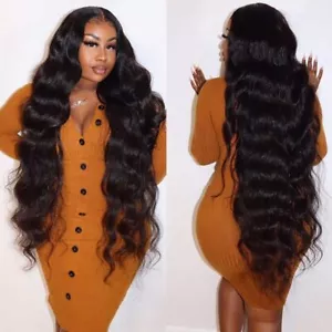 13x4 Wave Lace Front Human Hair Wigs for Women Hair Body Wave Lace Frontal Wig - Picture 1 of 6