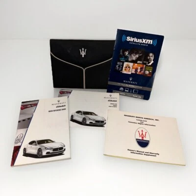 14-17 GHIBLI 3.0L OEM Guía del usuario Manual del propietario Folleto Juego de libros Fábrica OE WTY Foto 1 de 4