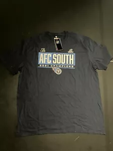 Tennessee Titans NFL Team Apparel 2021 AFC SOUTH CHAMPION shirt by Fanatics XXL - Picture 1 of 4