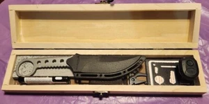 Outdoorman Geschenkset mit Holzkiste, Sportsmans Geschenk, Männer Geschenk, 7-teiliges Set - Bild 1 von 12