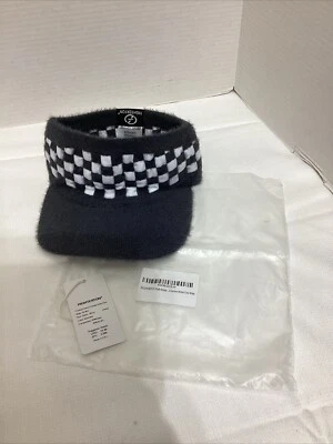 Highterton Chunky Fluffy Visor Gray & White New Unisex - Изображение 1 из 4