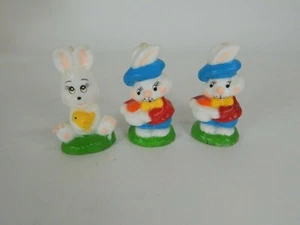 Vintage Easter Bunny Figurine Wax Candles - Picture 1 of 5