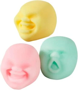 3 Stück Menschliches Gesicht Emotionsbälle Stressbälle für Erwachsene Teens Erwachsene Squishy - Bild 1 von 5
