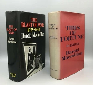 Tides Of Fortune 1945-1955 Harold Macmillan 1st U.S Edition & The Blast of War - Imagen 1 de 12