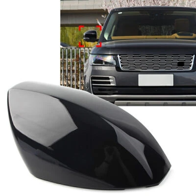Tapa de cubierta de espejo retrovisor negra para Land Range Rover Sport LR4 Discovery 1x Foto 1 de 4