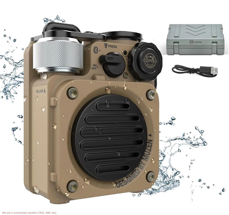 Muzen Portable Bluetooth Speaker, Wild Mini Rugged Travel Outdoor Speaker - Image 1 of 1