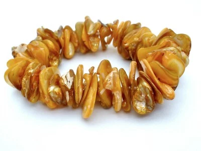 黄金贝壳弹力手链时尚贝壳珠宝手链宽 — 第 1/4 张图片