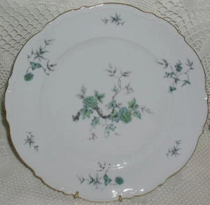 Plato de cena verde Ming Mitterteich Baviera Alemania - Imagen 1 de 2