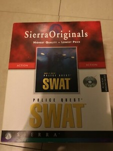 Police Quest - SWAT Pc 4x cd rom Sierra Originals BIG BOX
