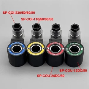 ATOS Solenoid Valve Coil SP-COU-24DC/80 SP-COU-12DC/80 SP-COI-230/50/60/80 - Picture 1 of 11