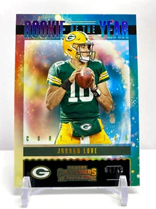 2020 Panini Contenders Rookie of the Year Gold #'d /49 Jordan Love GB Packers - Bild 1 von 2