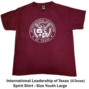 International Leadership of Texas ILTexas ~ Spirit Shirt Size Youth Large - Picture 1 of 6