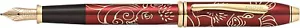 Cross Special Edition Year Of The Pig Fine Nib Fountain Pen Red Lacquer 23K Gold - Picture 1 of 13