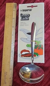 NEW SEALED NIP Vintage Imperial Stainless STEEL METAL HANDLE GRAVY LADLE  - Picture 1 of 8
