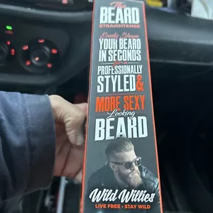 Wild Willies The Beard Straightener 2 in 1 Ionic Styling Brush 3 Temperature NEW - Picture 1 of 11