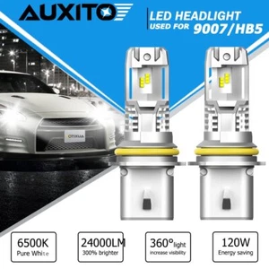 Kit de conversión de bombillas LED 9007 HB5 haz alto bajo 6500K súper blanco - Imagen 1 de 11