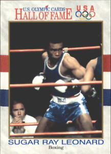 Sugar Ray Leonard Boxing Card  - 1991 Impel Olympians