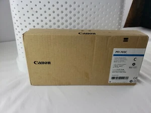 Tanque de tinta Canon PFI-703 2964B001, cian para Canon imagePROGRAF 815 CADUCIDAD 2021 - Imagen 1 de 7